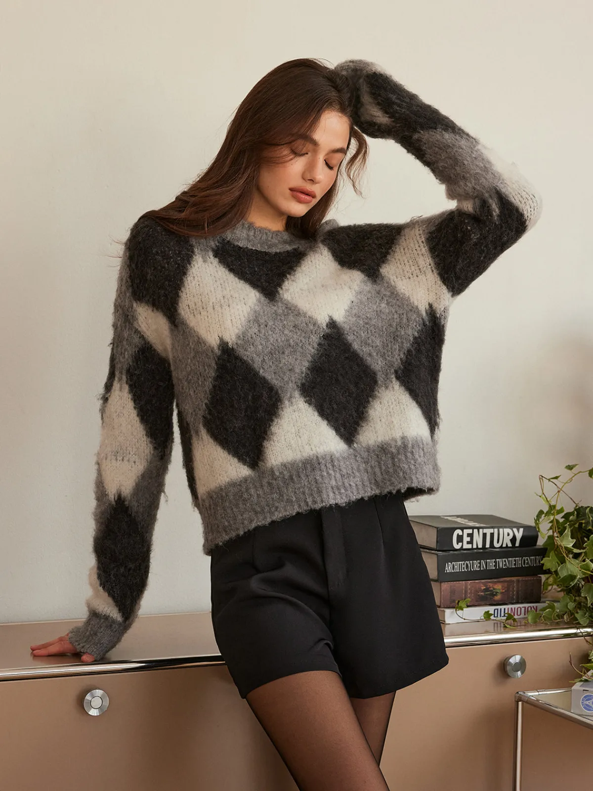 Outlet Wool-Blend Color Block Cozy Sweater Sweater Tops|Sweaters & Cardigans
